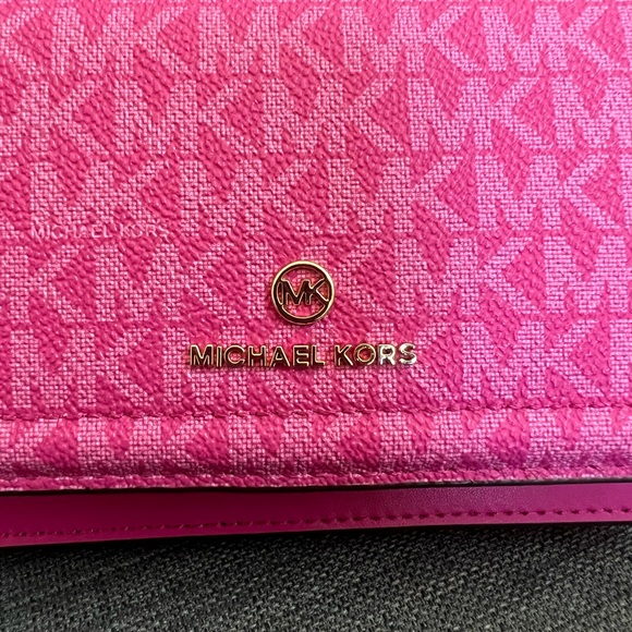 NWT MICHAEL KORS JET SET CHARM SMALL PHONE CHAIN CROSSBODY BAG CLUTCH - Picture 2 of 11